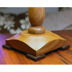 Monkeypod Table Lamp, Square Base